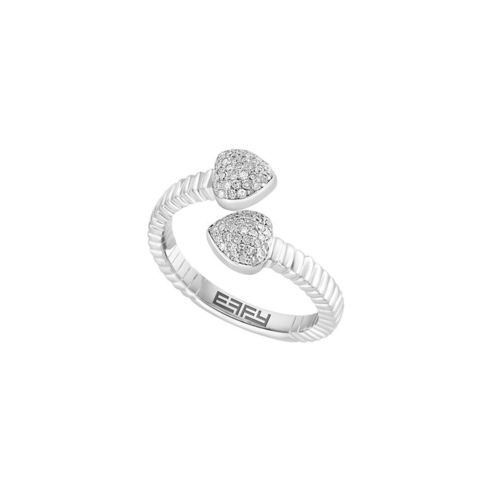 Effy Fine Jewelry Silver 0.21 Ct. Tw. Diamond Ring